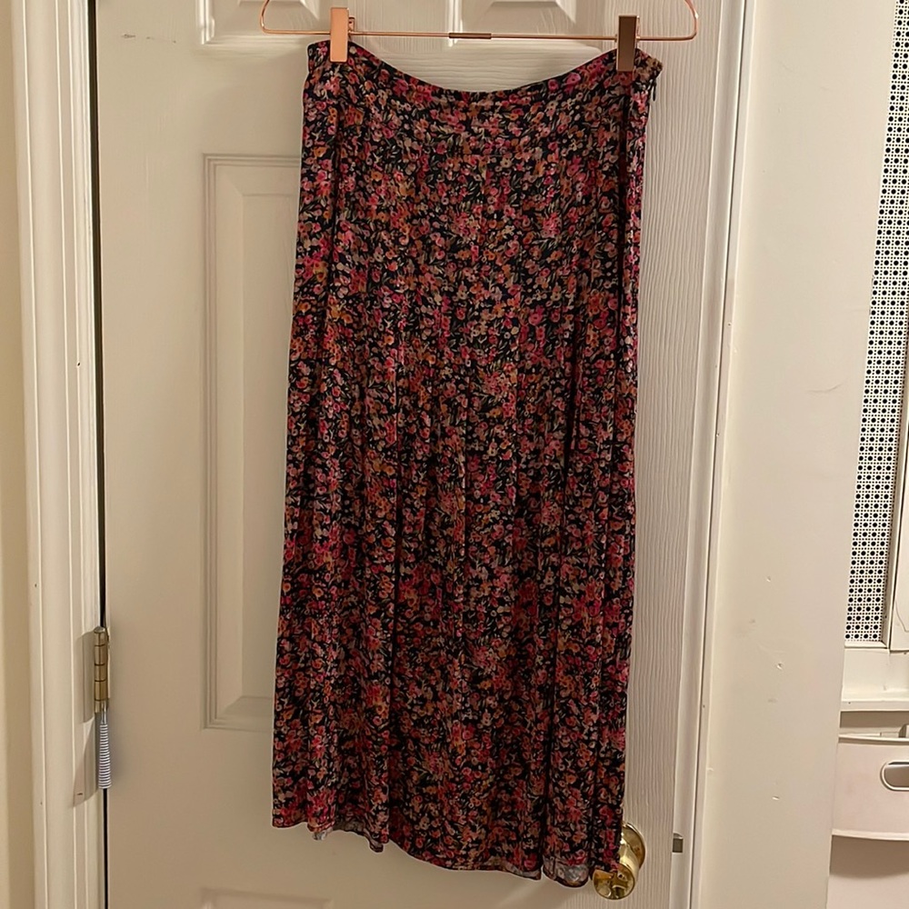 Sezane JADE Mini Skirt in Blossom Marine